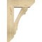 Ekena Millwork Olympic Slat Rough Sawn Bracket w/ Offset Brace, Douglas Fir, 6"W x 16"D x 24"H BKT0604X16X24OLY06RDF - alternate 4